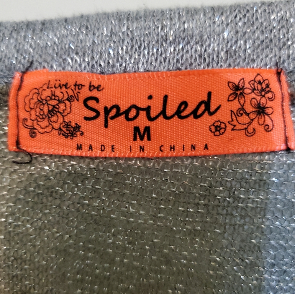 NWOT  Grey Lightweight Sweater - Picture 4 of 15